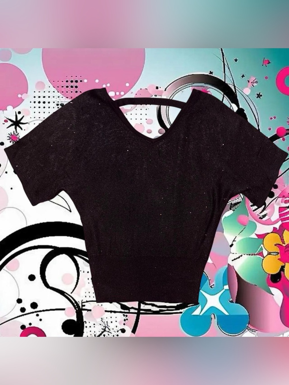 vtg y2k sequin cinched top - baby phat, fits like 1x, 2002